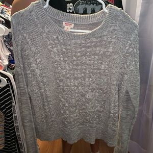 gray sweater